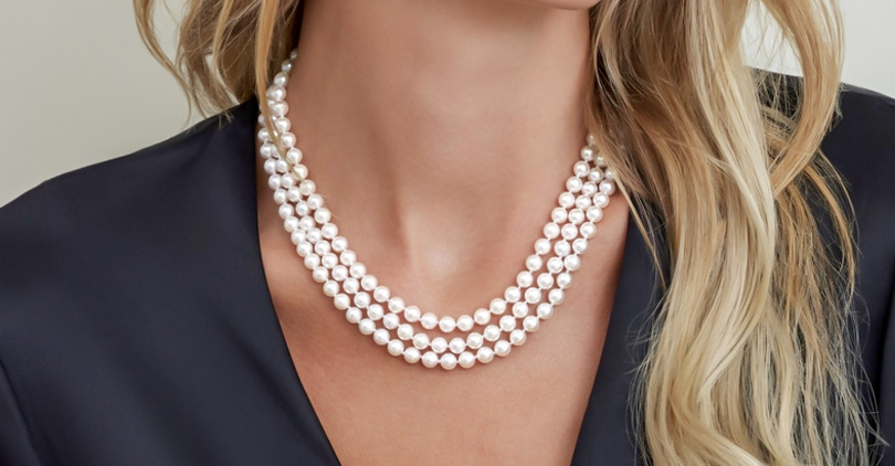 Three-Strand Pearl Necklace